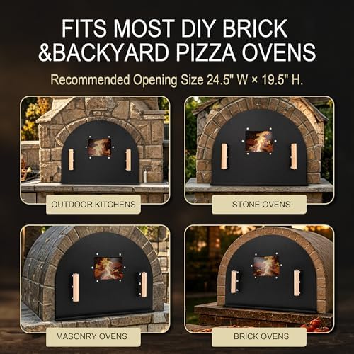 25x20 Inch Pizza Oven Door, Heavy Duty Metal Brick Oven Door - Image 7