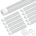 CNSUNWAY 4FT LED Shop Lights, 50W 7500LM D Shape, ETL Listed 10 Pack by CNSUNWAY