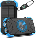 BLAVOR Solar Power Bank 10,000mAh Portable Wireless Charger for Cell Phones by BLAVOR