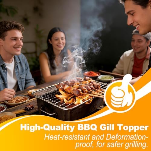 Grill Topper,3 PCS BBQ Grill Mesh Mat,14×10 Inch Mesh Baking Tray,Baking Rack Replacement Pad for Outdoor Barbecue, Camping & Picnics - Image 7