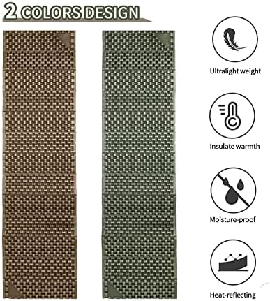 Foam Camping Pads for Hiking, Ultralight Closed Cell Mattress, Waterproof Soft Mat for Adults, Wide Picnic Yoga Mats, Folding Sleeping Pad for Outdoor Backpacking - Image 4