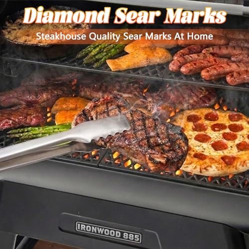 Grill Grates for Traeger Ironwood 885 Pro 780 Cooking Grate Cast Iron Grid Rack BBQ Replacement Parts HDW443 HDW436 KIT0451 Wood Pellet Smoker Accessories - Image 3