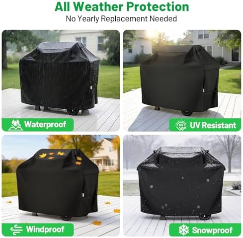 55 Inch Grill Cover, 3-4 Burner Gas BBQ Cover for Outdoor - Image 7