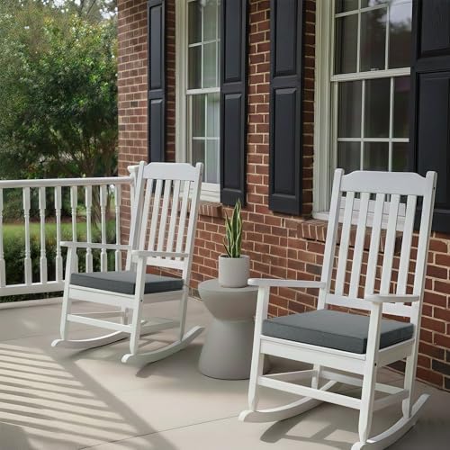 Outdoor Chair Cushions, Set of 4, 22 x 22 Inch, Dark Grey - Image 2