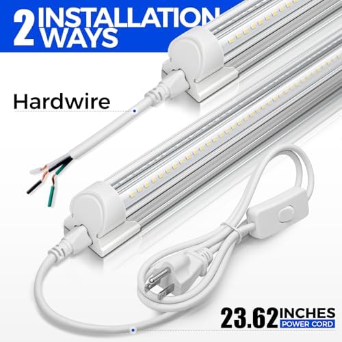 Barrina T8 LED Shop Lights 1.5FT, 25W 3450LM 6500K, 2 Pack High Output Tube - Image 3