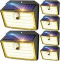 CLAONER Solar Lights Outdoor [ /126 LED], Wireless Motion Sensor Lights, IP65 Waterproof Security Lights 3 Modes, 270° Lighting Angle, Ultra-Bright Wall Lights for Deck Patio Fence Garage by Claoner