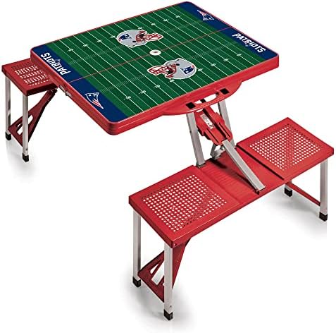 Picnic TIME NFL Football Field Folding Picnic Table, Camping Table, Outdoor Table with Umbrella Hole by PicnicTimeFamilyofBrands