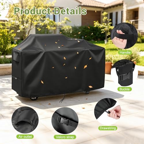 66 Inch Grill Cover for Royal-Gourme-t Gas Grill Pizza Oven Combo 3-in-1 - Image 3