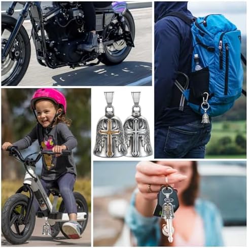 Motorcycle Bell Guardian Angel Gremlin Lucky Charm Gift For Riders - Image 5