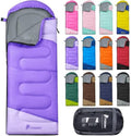 PTEROMY Sleeping Bags for Adults, Lightweight and Machine Washable, Water Resistant Backpacking Camping Sleeping Bag for Warm Cold Weather, Camping Essentials for Hiking Travel by PTEROMY