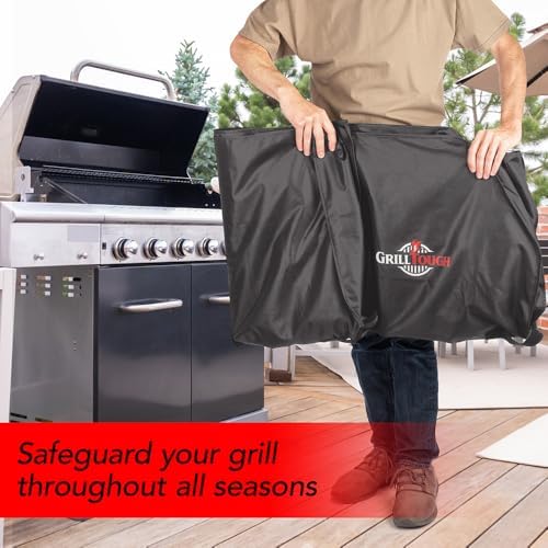 GrillTough Heavy Duty BBQ Grill Cover for Outdoor Grill, 60 Inch Charcoal - Image 6