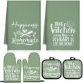 Sratte 6 Pcs Kitchen Decor Accessories Set, Kitchen, Sage Green by Sratte