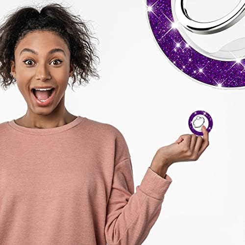 Magnetic Phone Ring Holder for MagSafe, Glitter, Deep Purple - Image 6