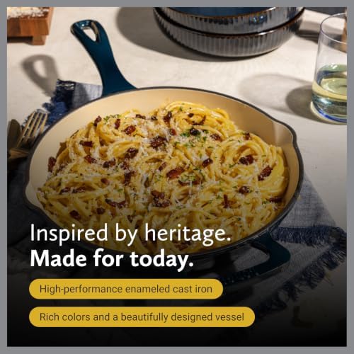 11" Luxe Enamel Skillet, Marine - Image 6
