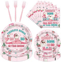 Theres Some Ho Ho Hos in This House Christmas Plates Party Decor by Deorfuy