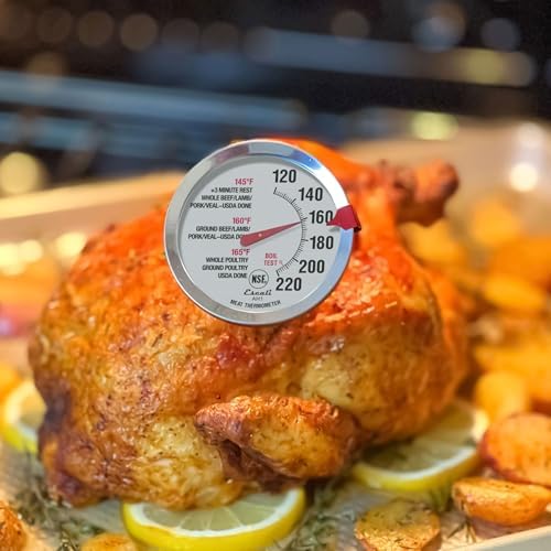 Escali AH1 2 Pack Oven Safe Meat Thermometers, Stainless Steel, Thermometer with 2.5 inch Large Dial, Oven and Grill Safe Temperature Gauge for Cooking, Roasting, Baking, Candy, Steak, Turkey - Image 6