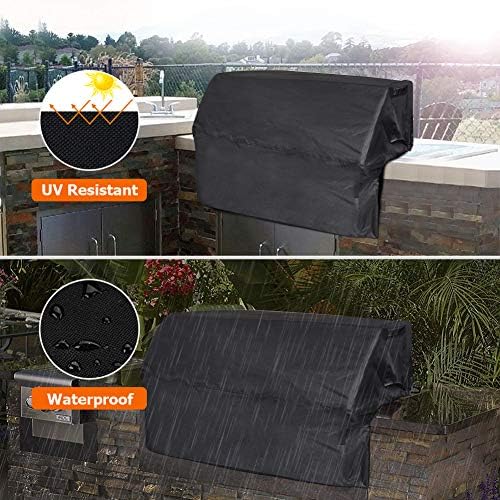 iCOVER Built-in Grill Cover 57 Inch, Heavy Duty Waterproof BBQ Grill Top Covers, Built in Grill Cover for Outdoor Grill, Outdoor Kitchen Barbecue Cover for Bull, Char-Broil, Napoleon, Weber and More - Image 7