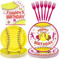 96Pcs Softball Sports Themed Party Decorations, Serve 24 by Greencian