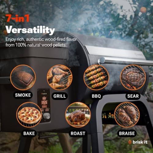 Brisk It Zelos-450 Wood Pellet Grill & Smoker, 450 Sq In, WiFi and A.I. - Image 5