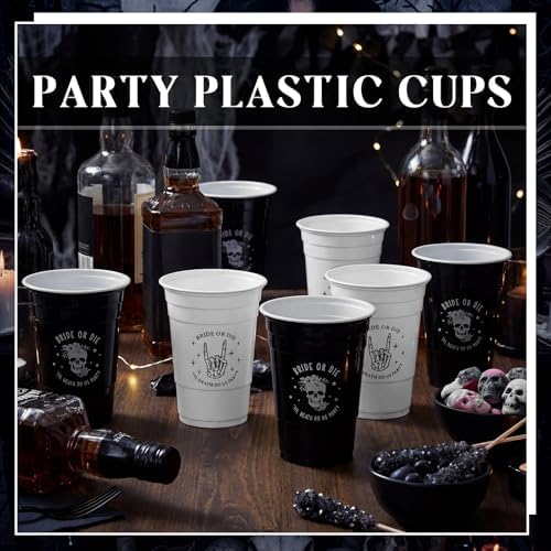 LemonRoad 50 Pcs Bride or Die Theme Bachelorette Party Plastic Cups 16oz - Image 2