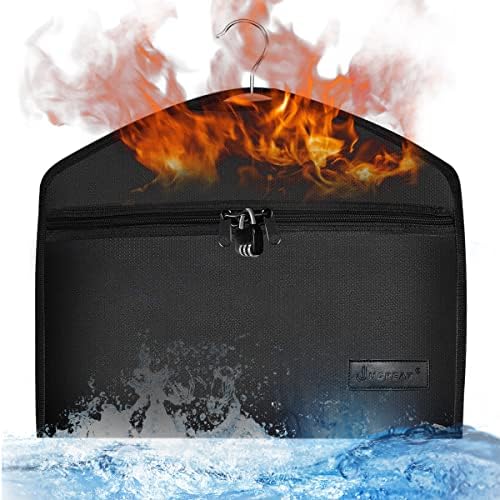 JUGREAT Fireproof Hanger Diversion Safe Bag With Lock, Hidden Storage for Valuables, Secret Under Clothes With Hidden Compartment to Hide Items for Home or Travel - 1 Pack by JUGREAT