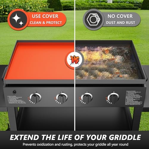 28" XL Silicone Griddle Mat for Blackstone Heavy Duty Topper Cover - Image 3