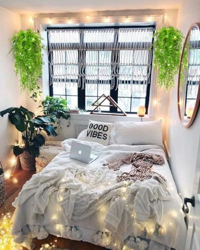 RECUTMS Artificial Hanging Plants Wall Decor Faux Draping Plant with Lights - Image 5