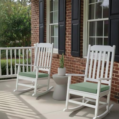 Outdoor Chair Cushions, Set of 4, 20 x 20 Inch, Sage Green - Image 2