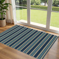 3x5 Striped Entry Rug - Washable Indoor Outdoor Mats for Front Door by Othilic