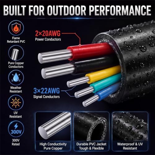 50 ft 5 Conductor Electrical Wire Gate Openers Accessories - Image 3