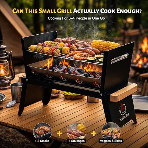 Nomad Portable Charcoal Grill, Ultra-Slim Folding Camping BBQ - Image 3