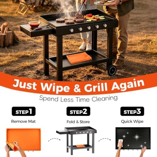 snuggery 29 Inch Silicone Griddle Mat for Blackstone Griddle, Full Edge - Image 5