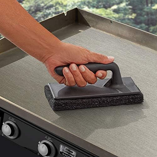 Chef Master Flat Top Griddle Scraper Cleaning Kit Combo, Long Handle - Image 2