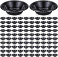 100 Pack 16oz Black Disposable Plastic Bowls Dessert, Ice Cream, Salad, Soup Serving Cups for Party, Picnic, Food Snacks (Black) by Unknown