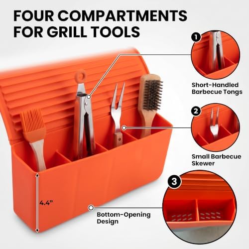 Silicone Grill Mat for Blackstone with Side-Shelf Tool Organizer - Image 4
