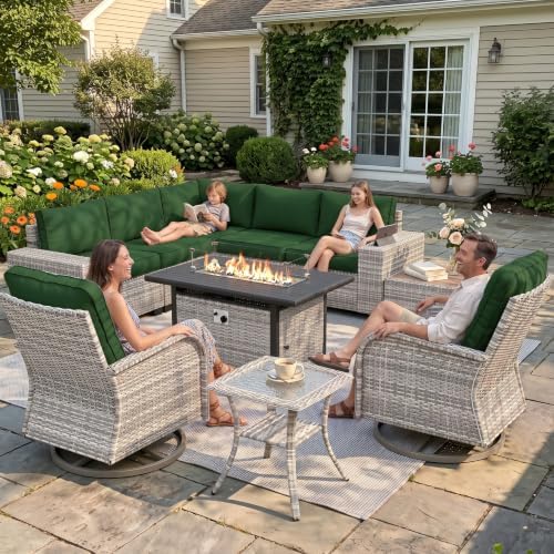 Outdoor Patio Furniture Set PE Wicker Rattan Outdoor Sectional Sofa by MuphyersPatioFurniture