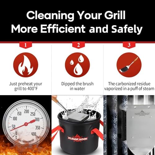 XUDAKAIXIN Grill Brush Bristle Free,with 5 BBQ Replacement Head - Image 3