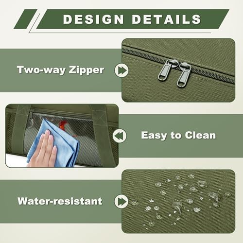 HODRANT Grill Tool Storage Bag with Pockets for Barbecue Tool up to 22" - Image 3