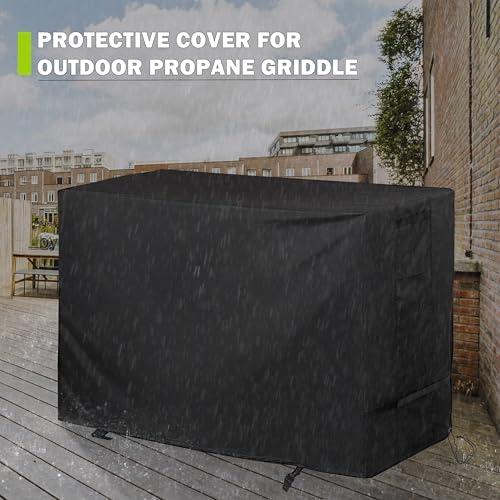Griddle Cover for Blackstone Patio Series 2-Burner 28" Griddle with Air Fryer, Flat Top Grill Cover for Blackstone 28in 1962 Air Fryer Combo & Two Burners Grill - Image 6