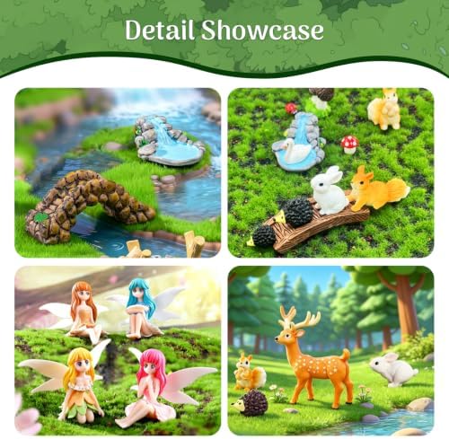 28Pcs Mini Fairy Garden Accessories Outdoor Figurines Decor Supplies Kit - Image 5