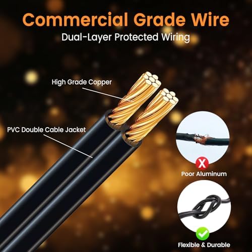 48ft Outdoor String Lights with Remote & Dimmer,24+2 Commercial Grade IP65 Waterproof Bulbs, 2700K Warm White,3 Lighting Modes & Timer,Includes 30 Cable Ties for Patio,Garden, Party - Image 3