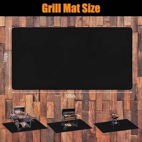 Thmins 90x48 Inches Extra Large Under Grill Mat for Outdoor Grill - Image 3