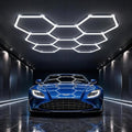 HYPERLITE Gen II Hexagon Garage Lights: 245W 24500LM 8 Grids Hexagon Led Light, 6500K Ultra Bright Honeycomb Hex Lights, Durable Design for Garage, Shop, Basement, Barber, Homegym by HYPERLITE