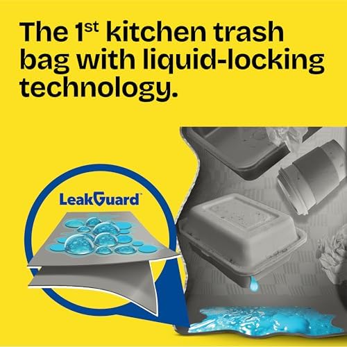 Glad ForceFlex MaxStrength LeakGuard Trash Bags, 13 Gal, Fresh Air, 90 Ct (Package May Vary) - Image 2