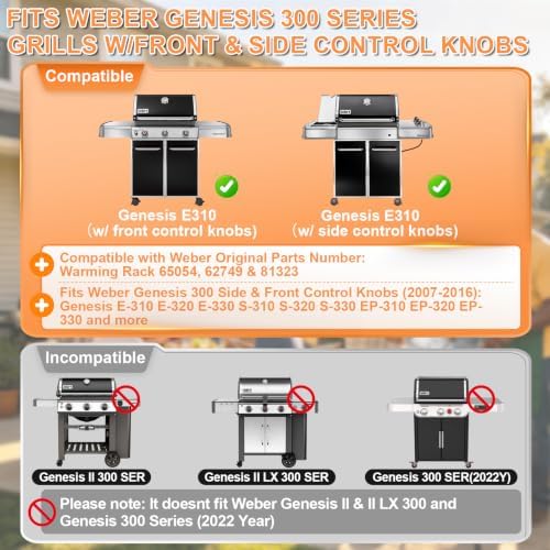 65054 Warming Rack for Weber Genesis 300 E310 E330 S330 EP330 EP320 Parts - Image 3