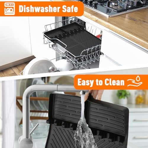 Silicone Grill Mat Compatible with Blackstone, Black - Image 6