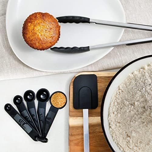 Home Hero Stainless Steel Kitchen Utensils Set - Heat-Resistant Silicone & Nonstick Tools - Durable Stainless Steel Kitchen Gadgets - Complete Kit Measuring Cups & Spoons - 41-Piece Set - Image 6