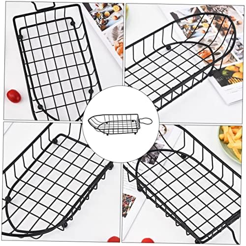 Boat-shaped Fruit Basket Iron Mesh Organizer for Vegetables Snacks - Image 6