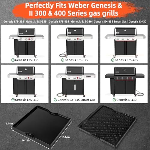 Grill Griddle for Weber Genesis 300 & 400 Series (2022+) - Image 3