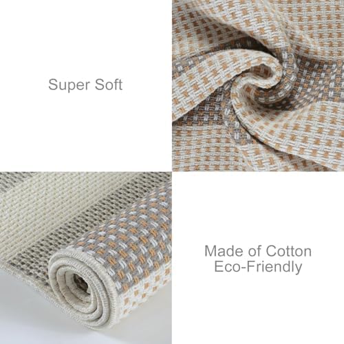 OJIA Front Door Mat Outside Entrance 24"x36" Striped Small Outdoor Rugs - Image 5